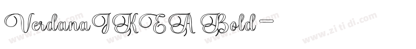 VerdanaIKEA Bold字体转换